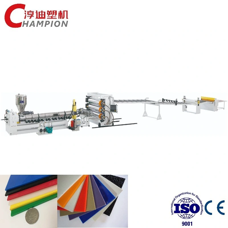 Hollow Profile Sheet PC/PP/PE Plastic Machine For Noise Barriersz Extruder Extrusion Line