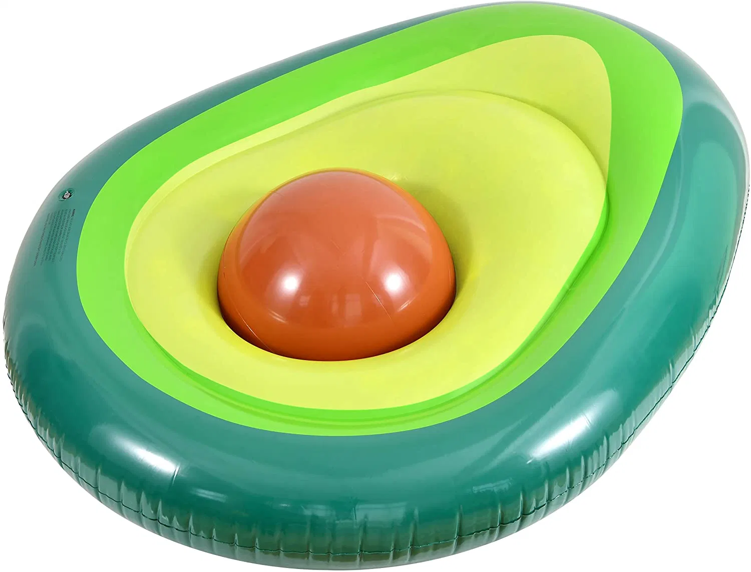 Boia de Avocado gigante insuflável em PVC com balsas de água grandes Ball Espreguiçadeira flutuante Toy in Pool Beach