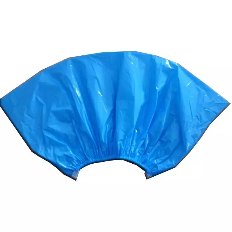 Disposable Medical Blue Care Cleanroom Protection Shoe Cover Waterproof Plastic Boot Covers