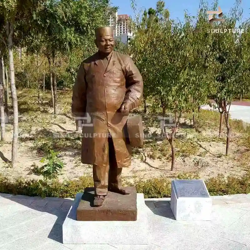 Escultura de bronce en fundición Patina de superficie