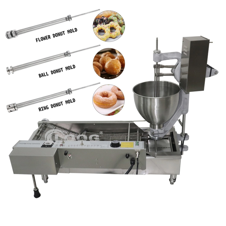 Kommerzielle Mini Donut Ei Waffeleisen Taiyaki Mini Pfannkuchen Maschine Takoyaki Elektrische Fritteuse Crepe Maker Maschine Gas Elektrische Automatische Mini Donut-Maschine