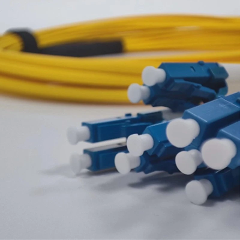 12 Cores Straight Harness Om4 Fanout Optical Cable Fiber