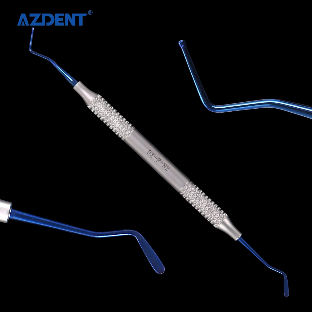 Hot Sale Dental Composite Filling Instrument Blue Titanium Coated Restorizations المجموعة 5PCS