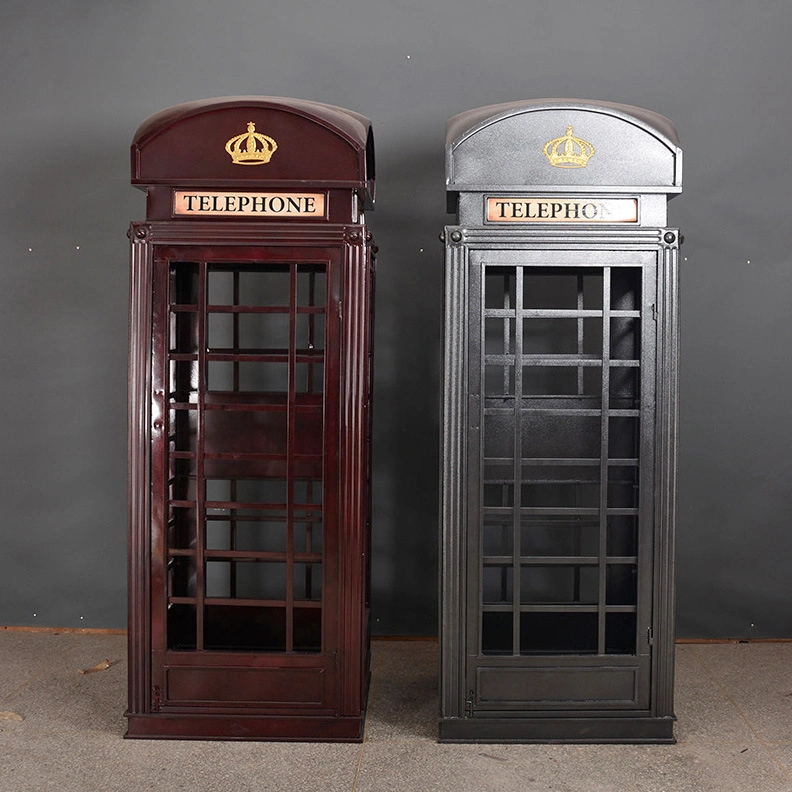 Wholesale/Supplier Customized Metal Red Mobile London Office Antique Telephone Booth for Sale