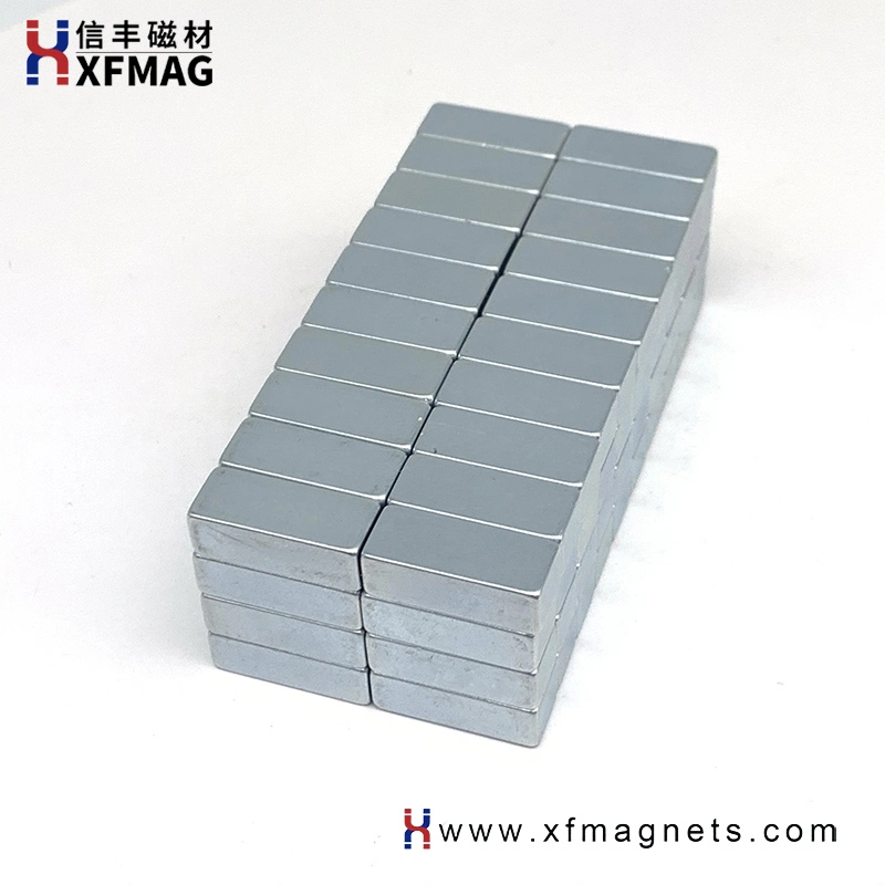 Zn-Beschichtung Seltene Erden Blockmagnet Permanenter Starker Rechteckmagnet Magnetische Produkte