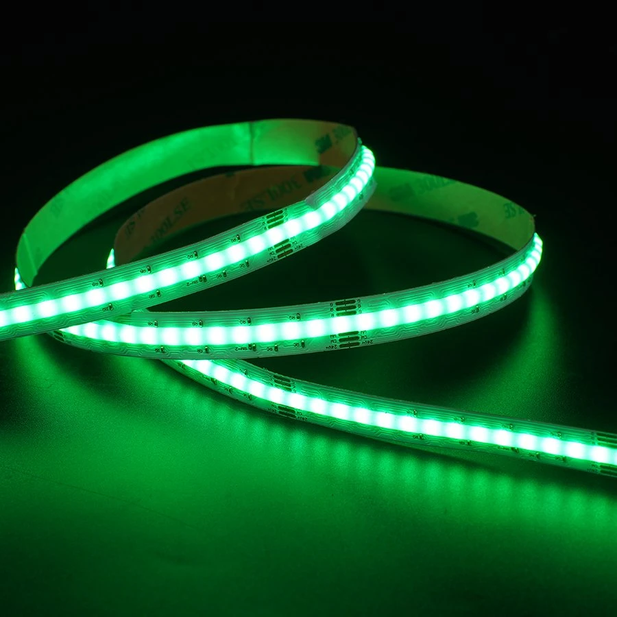 Manufacturer Supplier 840Leds/m PCB Width 12MM RGBCW Connector Ra90 Cob Led Strip Light