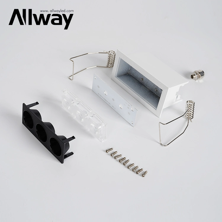 Allway High Lumen Adjustable CCT Ceiling Recessed Down Light 8 15 24 W LED Linear Downlight