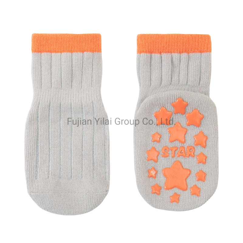 Chaussettes pour bébés – chaussettes de sol antidérapantes – étape d'enseignement précoce pour bébés Chaussettes pour enfants coton