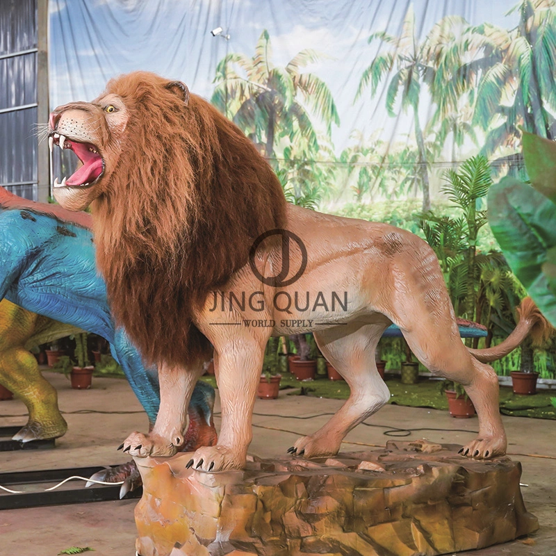 Professional Animatronics Lion Manufacturer Big Lion Toys Park Design Animatronics Outdoor Lion Life Size