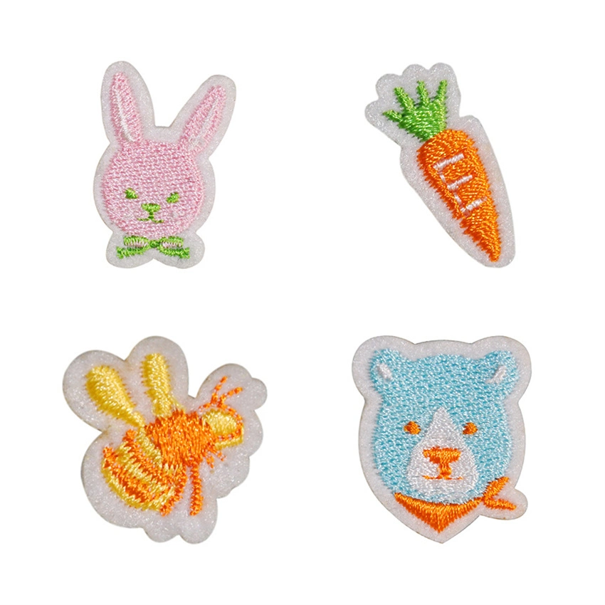 Custom Logo Computer Embroidery Cartoon Animal Series of Accessories Patches Chenille Patches