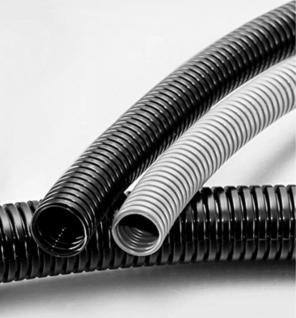 Black 36mm Outside Dia Corrugated Bellow Conduit Tube for Electric Wiring