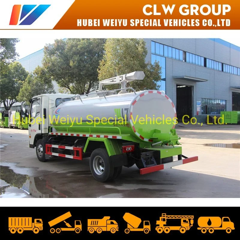 5000liters 5cbm 5tons Foton Forland 4X2 Small Fecal Suction Truck Sewage Vacuum Suction Truck Septic Tank Truck