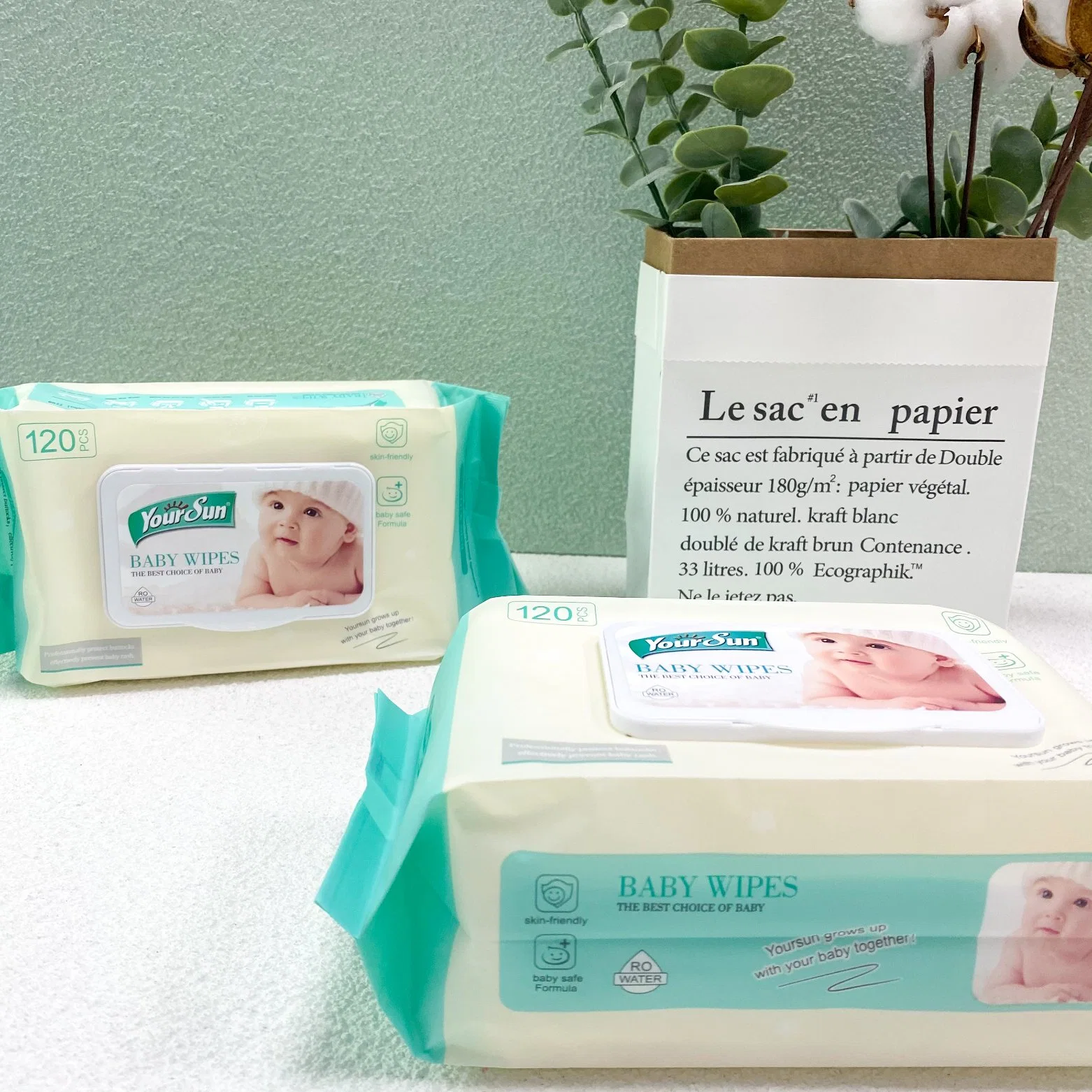 Cleaning Wipes Disposable Cotton Baby Wet Towels Antibacterial Pure Water