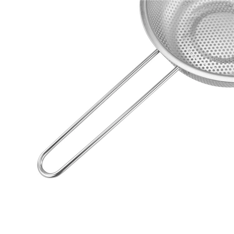 Stainless Steel Colander Micro-Perforated Kitchen Strainer for Washing Vegetables Fruits Rice and Other Small Grains