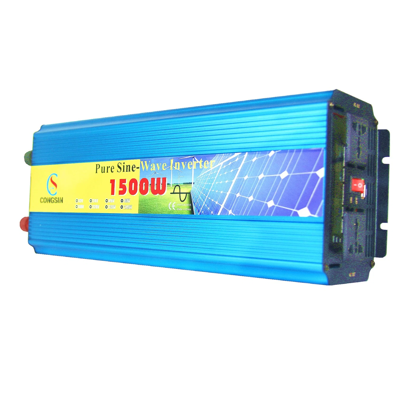 High Efficiency Pure Sine Wave DC12V AC220V 1500W Power Inverter