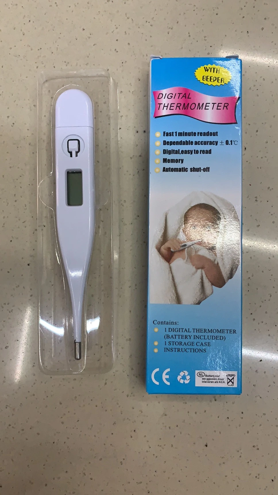 LCD Digital Electronic Flexible Baby Clinical Thermometer