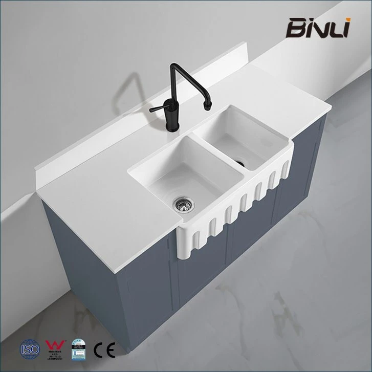 High-Gloss Finish One-Time-Fired Glaze Rectangle Rectangular Fashion Design Modern Farmhouse Upc Sink