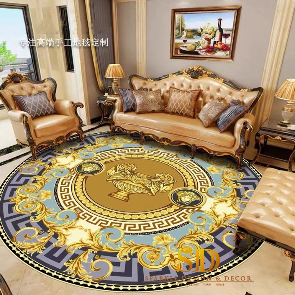 Factory Price Customized High-Class Hand Tufted Wool Rugs V Ersace Home Carpets for Sale