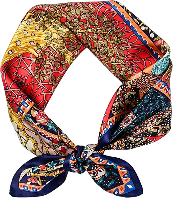 New Arrival Ladies Fashion Wholesale/Supplier Digital Printed 100% Mulberry Silk Square Scarf