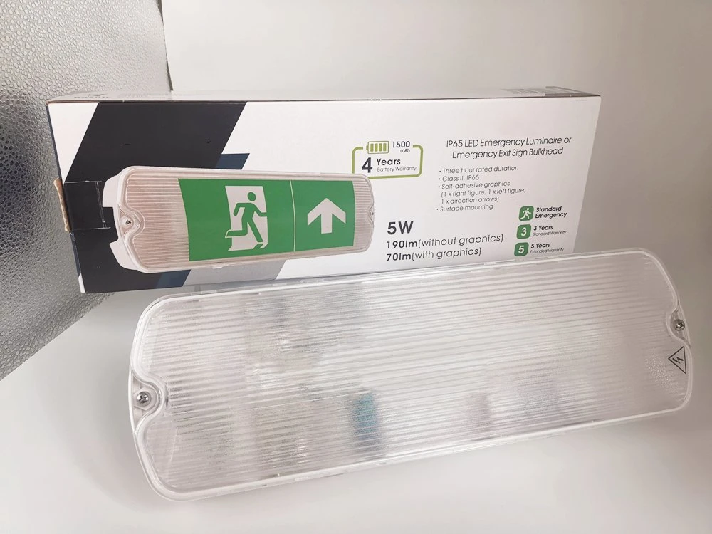 IP65 LED Self-Contained Emergency Safety & Exit Sign