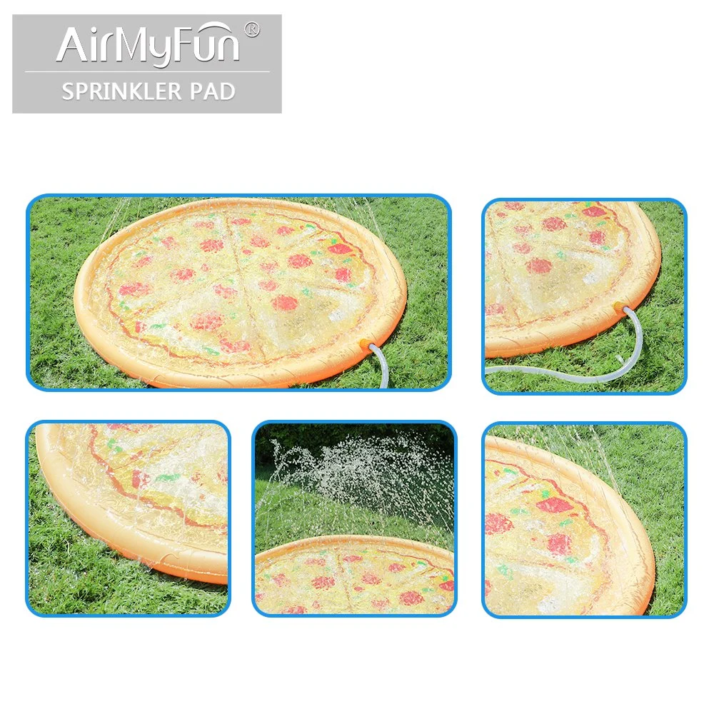 New Design Outdoor Pizza Aufblasbare Wasser Sprayer für Kinder