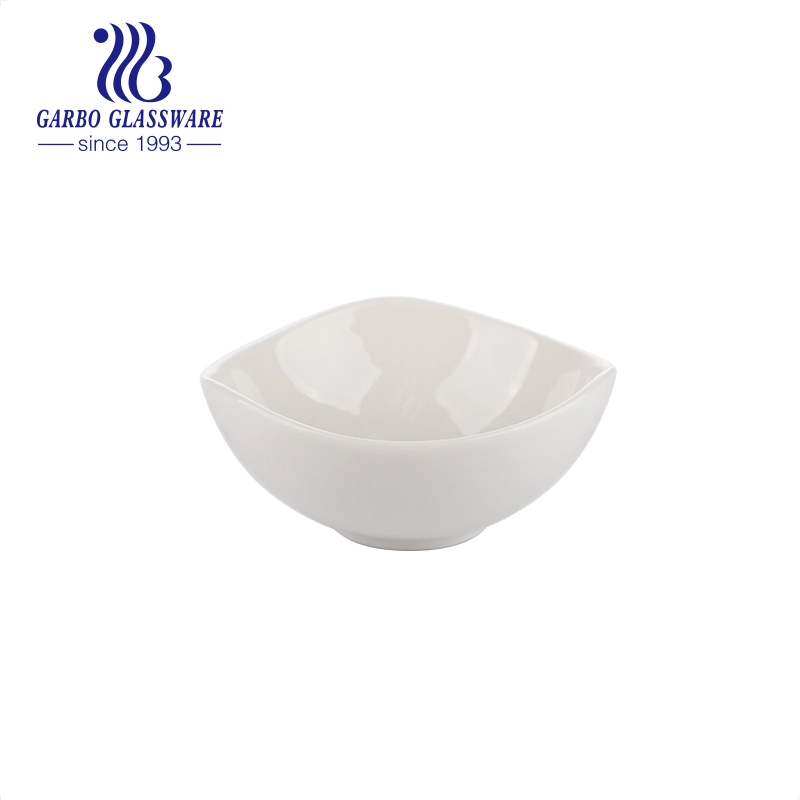 Vente en gros bol en céramique haut de gamme personnalisé style Moyen-Orient 5,7 pouces personnalisé Décalcomanie Nouveau bol à salade de porcelaine tendre pour le dîner de mariage