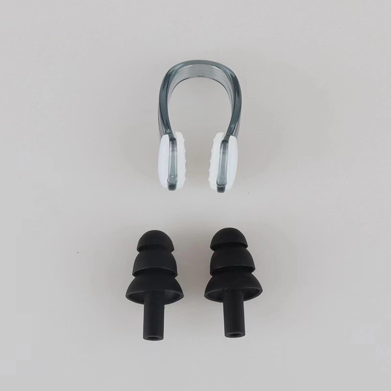 La nage en silicone de haute qualité réutilisable des boules Quies Clip de nez défini pour la vente