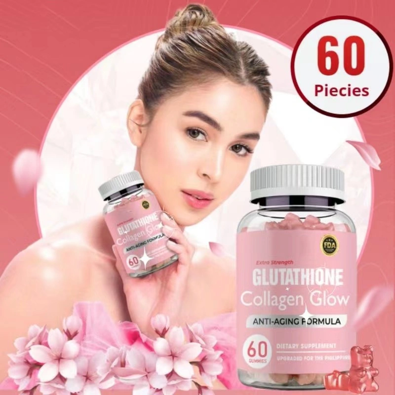 Hot Selling Glutathione Skin Whitening Gummies Rich Vitamin Whitening and Brightening Skin