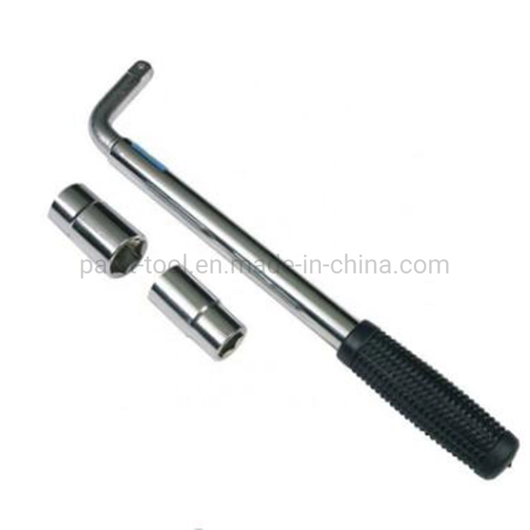 L Type Retractable Tire Spanner Set Telescopic Extending Lug Wrench Wheel Socket