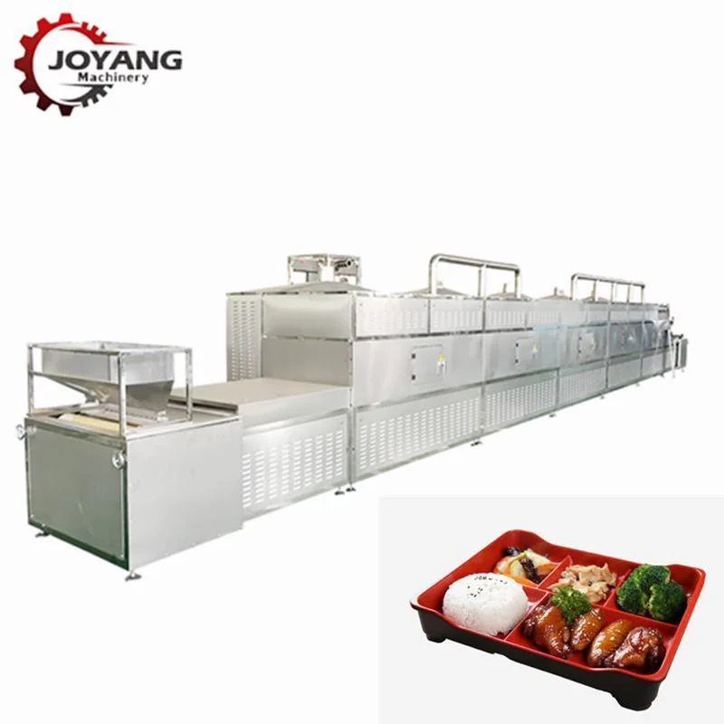 School Lunch Box Fast Food Tunnel Microwave Heating Equipment