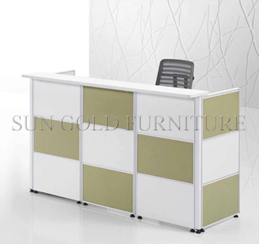 Curved Reception Desk Shop Cash Counter Table Design (SZ-RTT004)