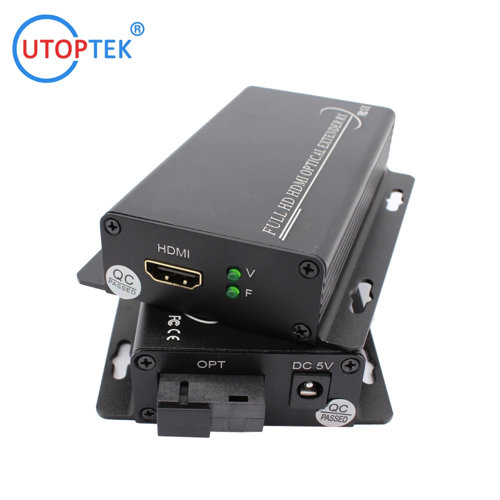 20 km HDMI sobre o recetor transmissor extensor de fibra ótica Fo TCP/IP através de fibra óptica 1080P 20km conversor HDMI