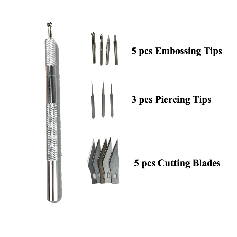 Changeable Tips Paper Craft Multi Purpose Tool Kit with Knife Blades (TCP-14B)