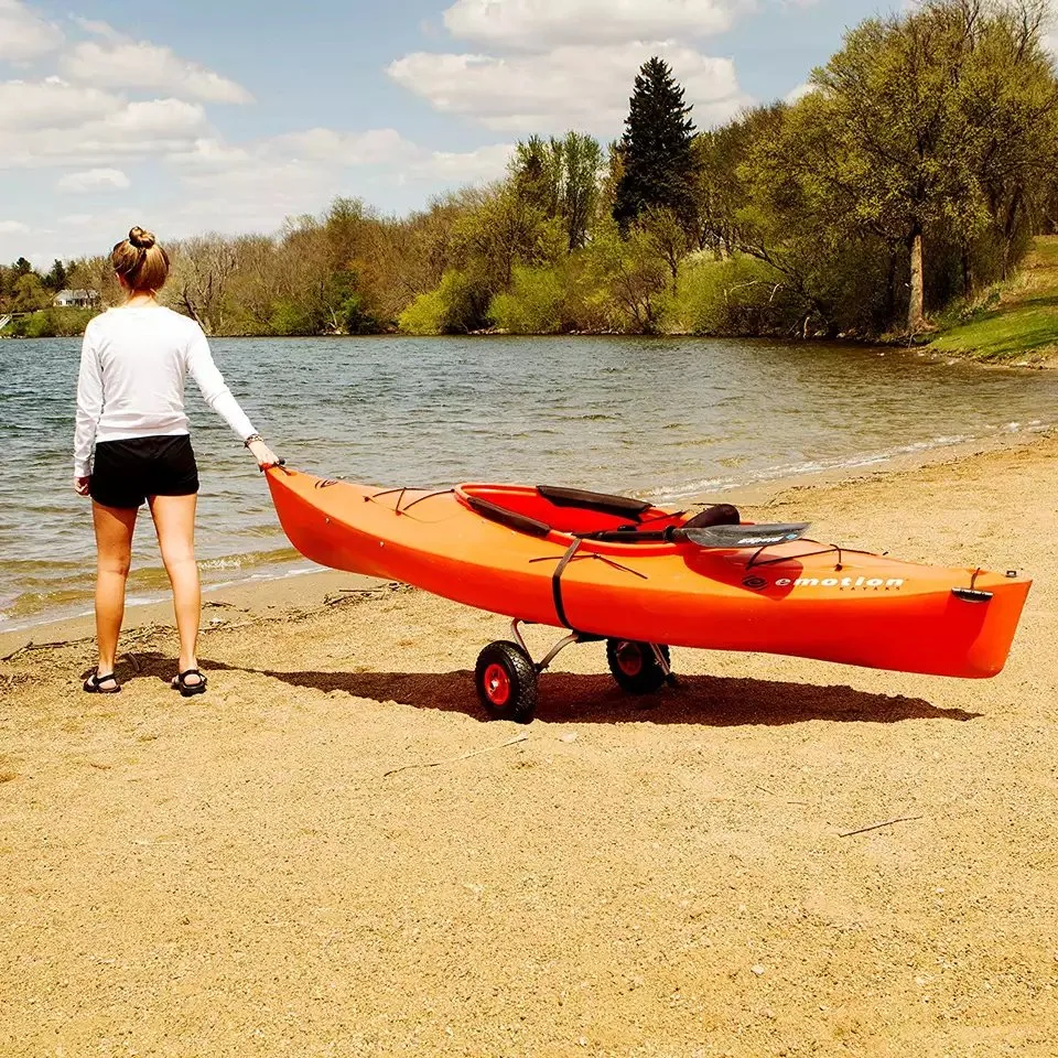 Heavy Duty Kayak Cart Canoe Dolly Trolley for Carrying Kayaks Boats Paddle Board Transport 16&prime; *13&prime; *19