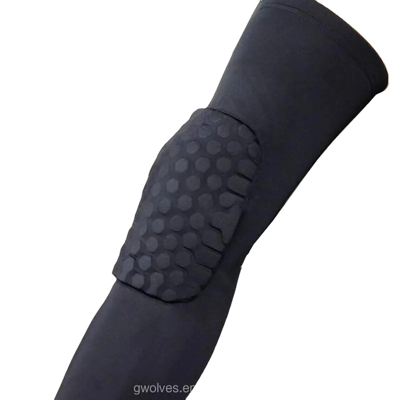 Sport Genou Compression Manche Genou Pad Soutien Lycra Manche de Jambe pour le Basketball