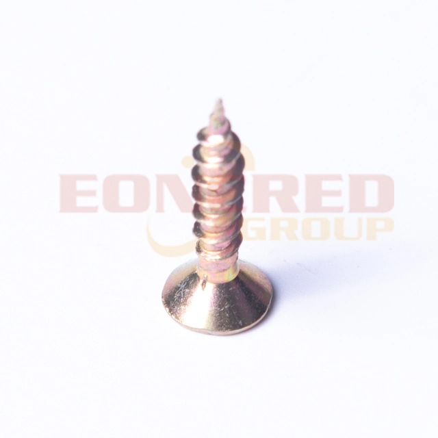 China Wholesale/Supplier Self Tapping Chipboard Screw C1022 Yellow Zinc Plated Chipboard Screw