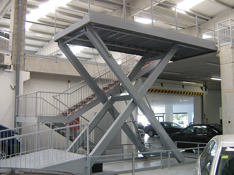 1-6 Ton Hydraulische Schere Auto Lift Arbeitsplattform Elektrische Schere Heben Sie Die Tische An