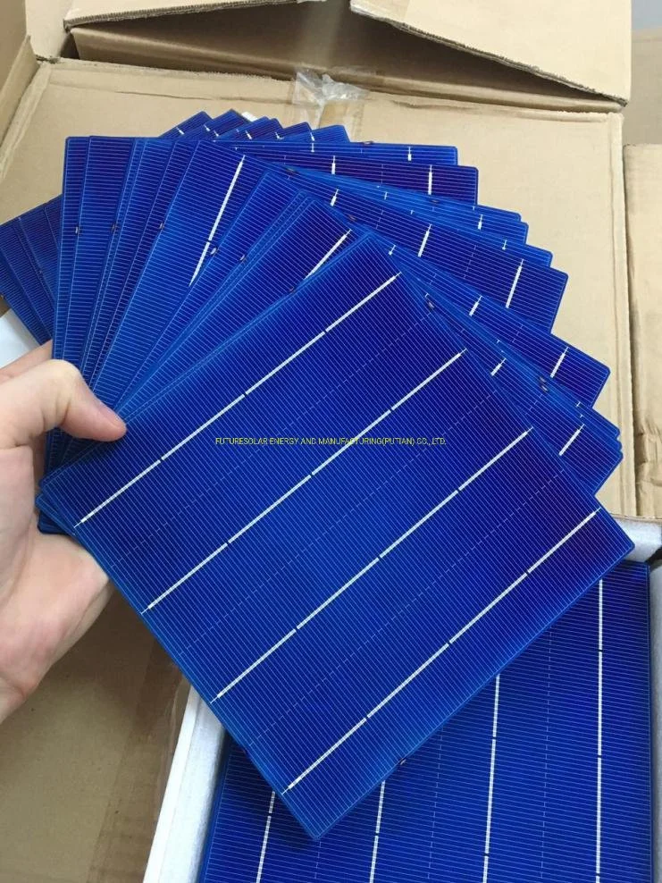 China un grado 5bb, buen precio 6*6 pulgadas de Poly Células solares cristalinas 156.75*156.75mm