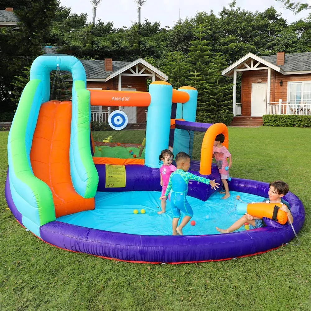 Inflatable Trampoline Children's Slides Large Outdoor Sports Amusement Equipment Naughty Castle