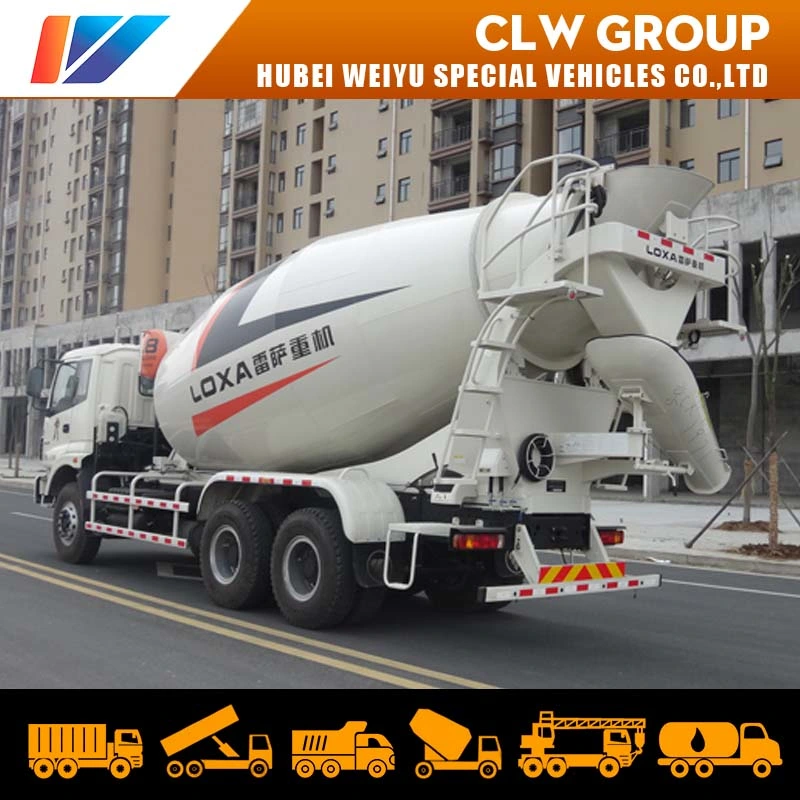 Foton 10 Wheels Concrete Mixer Machine Cement Mixer Truck Construction Equipment