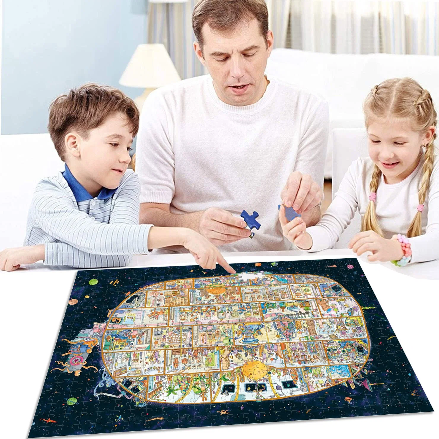 Big Fish City, Wholesale/Supplier Intellectual Educational Kids Toys, Wooden 10000 Piece Jigsaw Puzzle Gifts Toy, Customisable Patterns and Sizes.