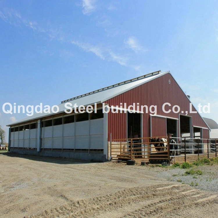 Steel Structure Frame Poultry House Cow Shed Farm Building Dairy Farm Building