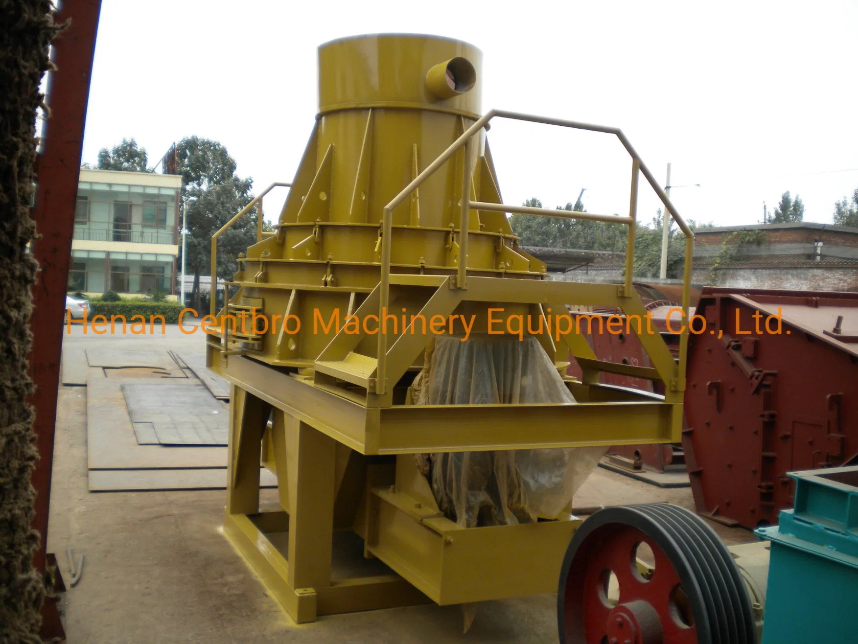 Fabricante fabricante Sand vertical Shaft Crusher Maker for Construction material / Gypsum / sílica / Rock / Gold / River / Stone / Quicklime Supplier