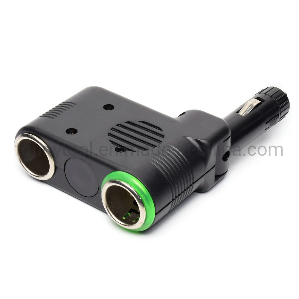 DC 12V 2 Way Car Cigarette Lighter Socket Charger Splitter