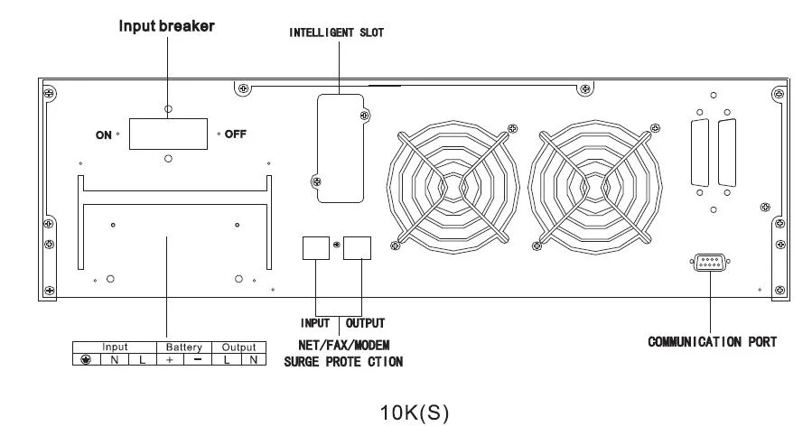 Onduleur Rt3kVA monophasé à montage en rack haute fréquence en ligne 3 kVA Avec batterie