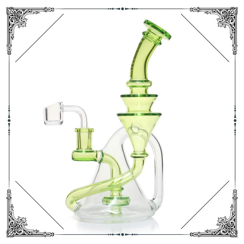 Phoenix Wholesale 8 pouces petit fumage tête de pipe d'eau verre Barboteur verre Recyler huile DAB Rig avec Quartz de 14 mm Usine