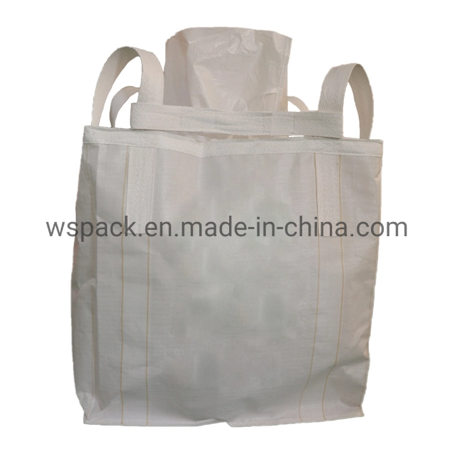 1 Ton Plastic Pellet Wood Particles PP Industrial Waterproof Bulk FIBC Big Jumbo Bags for Packing