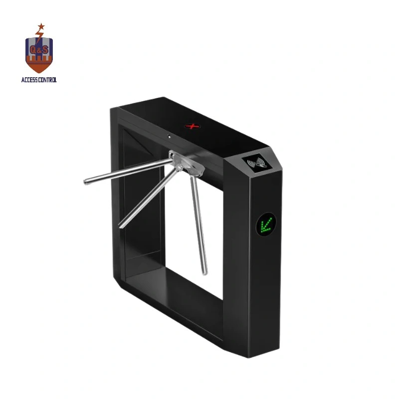 304 Acero inoxidable Nuevo Tipo polvo Negro Coated Bridge Turnstile Soporte RFID/ lector de tarjetas/ Fingerprint /Control de acceso