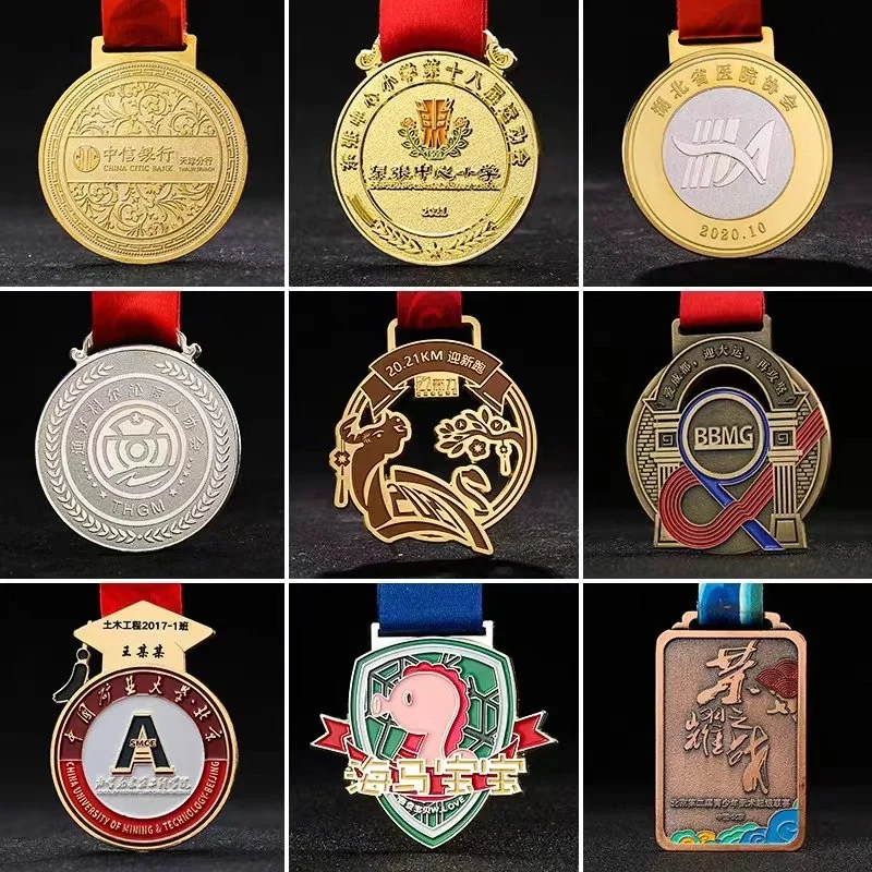 Wholesale/Supplier Customized Awards Souvenir Metal Sports Trophy Zinc Alloy Running Swimming Medal