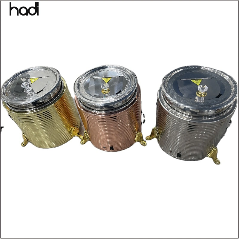 Hadi Hotel Restaurant Commercial Warm Soup Pots 10 Liter Soup Station Buffet Red Color Electric Kettle Stainless Steel Buffet Food Warmer for Soup